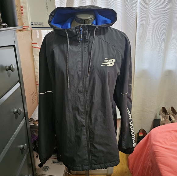 New Balance Other - Mens Grey  NB hooded  zipper jacket Sz L